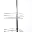 Sherwood Home Adjustable Telescopic 4 Tier Corner Shower Caddy Rack - Silver Carousel 4