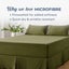 Dreamaker Superfine Washed Microfibre Pleated Valance Olive Super King Bed Carousel 5
