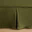 Dreamaker Superfine Washed Microfibre Pleated Valance Olive Super King Bed Carousel 11