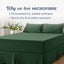 Dreamaker Superfine Washed Microfibre Pleated Valance Hunter Green Super King Carousel 5
