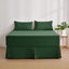 Dreamaker Superfine Washed Microfibre Pleated Valance Hunter Green Super King Carousel 7