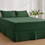Dreamaker Superfine Washed Microfibre Pleated Valance Hunter Green Super King Carousel 8