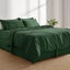Dreamaker Superfine Washed Microfibre Pleated Valance Hunter Green Super King Carousel 13