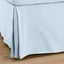Dreamaker Superfine Washed Microfibre Pleated Valance Ice Blue Super King Bed Carousel 10