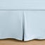 Dreamaker Superfine Washed Microfibre Pleated Valance Ice Blue Super King Bed Carousel 11