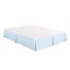Dreamaker Superfine Washed Microfibre Pleated Valance Ice Blue Super King Bed Carousel 14