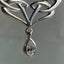 Celtic Double Knot Drop Neckpiece – Sterling Silver & Teardrop Stone Carousel 3