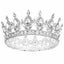 Crown for Women Queen Crown Tiara for Princess Party Silver White Carousel 5