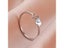 COOLTIME Initial Letter Ring For Women Stainless Steel A-Z Alphabet Double Carousel 10