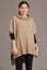 McDonald Possum Merino Step Hem Poncho-Mocha Carousel 1