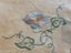 A stunning pure linen, hand embroidered Vintage Linen Tablecloth & 3 serviettes Carousel 2