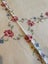 A lovely bright cross stitched linen Tablecloth with a hand embroidered edging Carousel 3