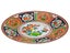 41cm Large Round Plate with Birds Pattern - Melamine Serving Dish Platter Carousel 1