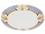 30cm Large Round Plate with Decorative Blue Pattern - Melamine Dish Platter Carousel 1