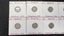8 x Different Date Australian Sterling Silver Three Pences 1938-1944 - Lot E944 Carousel 2