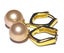 10.5-11mm Peach Rose Pink Edison Pearl Hoop Earrings Carousel 5