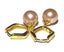10.5-11mm Peach Rose Pink Edison Pearl Hoop Earrings Carousel 6