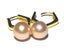 10.5-11mm Peach Rose Pink Edison Pearl Hoop Earrings Carousel 8