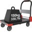 150kg Capacity Folding Hand Truck Heavy Duty Platform Cart Carousel 2