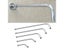 Stainless Steel Shower Head Extension Arm Wall Mounted Tube Rainfall Shower Carousel 10