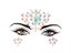3D Acrylic Glitter Rhinestone Temporary Sexy Face Tattoo Sticker DIY Kids Carousel 1