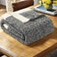 Elosung Black And White Plush Chenille Knit Throw Blanket Soft Cozy Polyester Fo Carousel 6