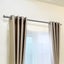 Marlow Satin Nickel Curtain Rod Steel Quiet Rail Pole Pommel Set Carousel 6