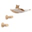 Cat Hammock Wall Mounted Cat Shelf with Two Steps Carousel 3