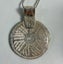 Vintage Large Sterling Silver Egyptian Siwa Disk Pendant & Sterling Snake Chain Carousel 1