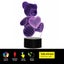 3D Acrylic Teddy Bear 7 Color Kids Bedside Night Light Carousel 5