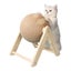 Interactive Wooden Sisal Cat Scratching Post Ball Carousel 1