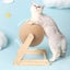 Interactive Wooden Sisal Cat Scratching Post Ball Carousel 3