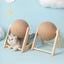 Interactive Wooden Sisal Cat Scratching Post Ball Carousel 8