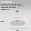 2 in 1 Ceiling Fan and E27 LED Light with Remote Control Carousel 6