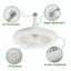 2 in 1 Ceiling Fan and E27 LED Light with Remote Control Carousel 10