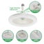 2 in 1 Ceiling Fan and E27 LED Light with Remote Control Carousel 11