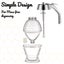 Decorative 200ml Syrup Honey Dispenser Container Carousel 4