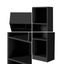 Bookshelf Display Shelves Unit Bookcase Book Cube Storage Stand Rack Black Carousel 5