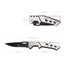 Bulk Pack of 12 - Pocket Knife Stainless Steel Handle Carousel 5