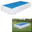 Bestway Flowclear 6.40 x 2.74m or 7.32m x 3.66m Solar Pool Cover (Actual Size... Carousel 5