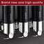 3 Bottles Bathroom Shower Soap Dispenser Shampoo Gel Pump Wall 1500ml Black Carousel 4