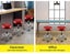 Levede Salon Stool Swivel Barber Stools Bar Chairs Lift Hairdressing Round Red Carousel 7