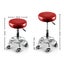 Levede Salon Stool Swivel Barber Stools Bar Chairs Lift Hairdressing Round Red Carousel 10