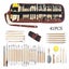 Pottery Clay Sculpting Tools Kit 8-61 Pcs/Set Ceramic Wax Clays Carving Tools Carousel 11
