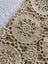 A lovely UNUSED hand crocheted ecru vintage Tablecloth Carousel 2