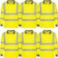 6pcs Portwest EC11 Eco Hi Vis Polo Long Sleeve Shirt Yellow Bulk Work Safety ... Carousel 1