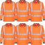 6pcs Portwest EC11 Eco Hi Vis Polo Long Sleeve Shirt Orange Bulk Work Safety ... Carousel 1