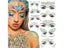 3D Sexy Face Tattoo Stickers Temporary Tattoos Glitter Fake Tattoo Rhinestones Carousel 10