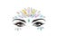 3D Sexy Face Tattoo Stickers Temporary Tattoos Glitter Fake Tattoo Rhinestones Carousel 13