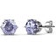18K White Gold Crystal Stud Earrings "Alexandra" (Pale Blue) Carousel 1